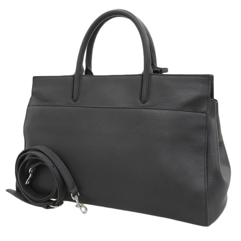 Saint Laurent Leather 2 Shoulder Way Black Goge Cavalible Bag